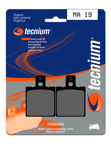 TECNIUM Street Organic Brake pads - MA19