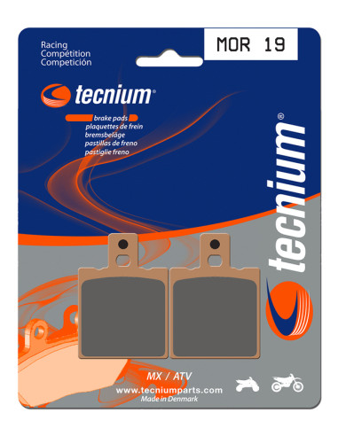 Plaquettes de frein TECNIUM Racing MX/Quad métal fritté - MOR19