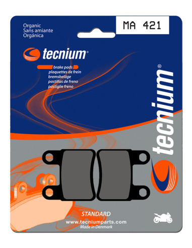 TECNIUM Street Organic Brake pads - MA421