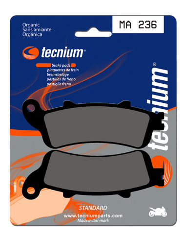 TECNIUM Street Organic Brake pads - MA236