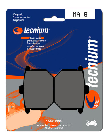 TECNIUM Street Organic Brake pads - MA8