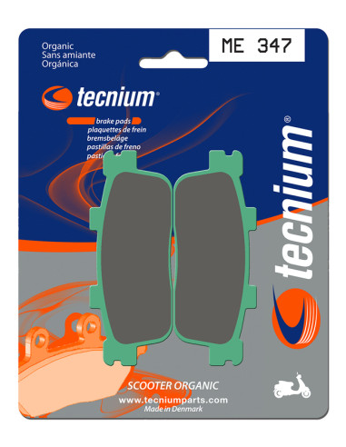 Plaquettes de frein TECNIUM Scooter organique - ME347