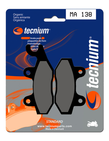 TECNIUM Street Organic Brake pads - MA138