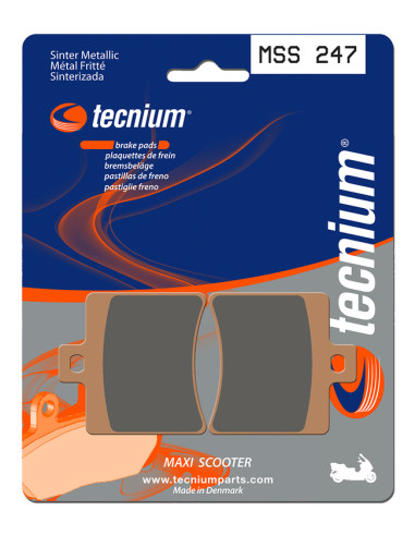 TECNIUM Maxi Scooter Sintered Metal Brake pads - MSS247