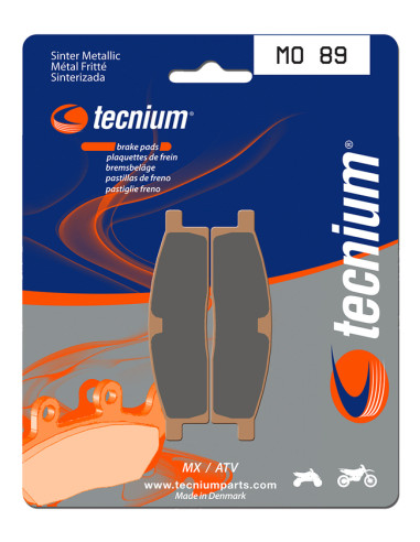 TECNIUM MX/ATV Sintered Metal Brake pads - MO89