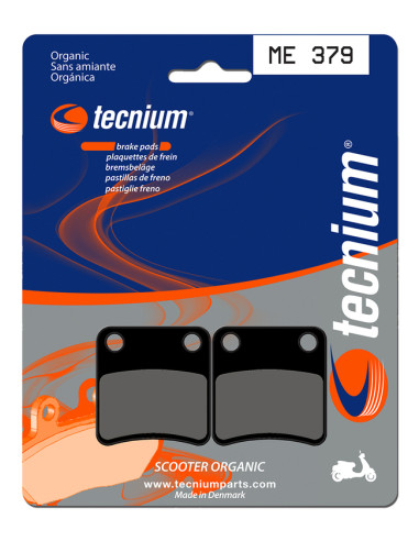 Plaquettes de frein TECNIUM Scooter organique - ME379