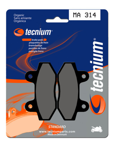 Plaquettes de frein TECNIUM route organique - MA314