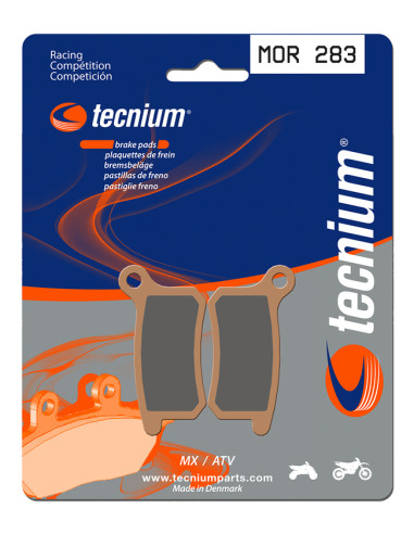 TECNIUM Racing MX/ATV Sintered Metal Brake pads - MOR283