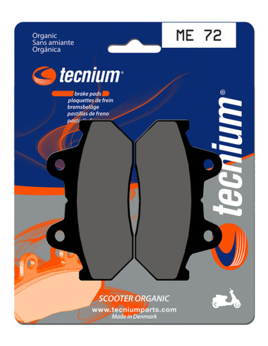 TECNIUM Scooter Organic Brake pads - ME72