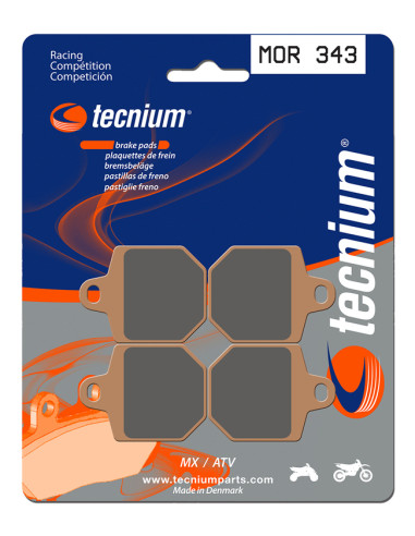 TECNIUM Racing MX/ATV Sintered Metal Brake pads - MOR343