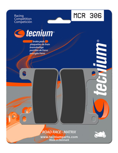 Plaquettes de frein TECNIUM Racing métal fritté carbone - MCR306