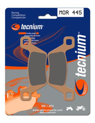 TECNIUM Racing MX/ATV Sintered Metal Brake pads - MOR445