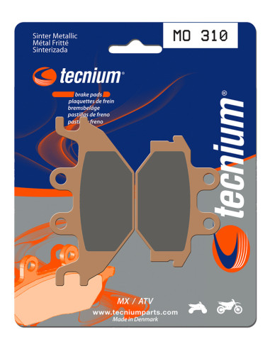 Plaquettes de frein TECNIUM MX/Quad métal fritté - MO310