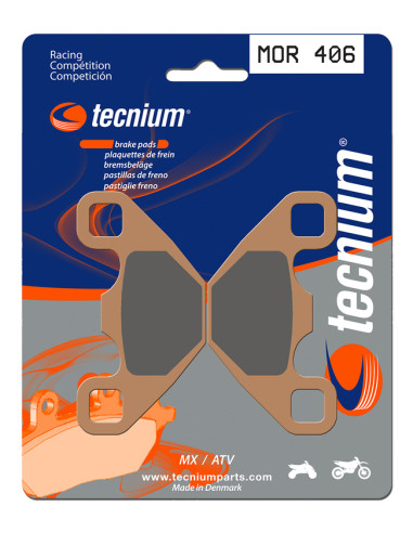 TECNIUM Racing MX/ATV Sintered Metal Brake pads - MOR406