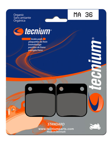 TECNIUM Street Organic Brake pads - MA36