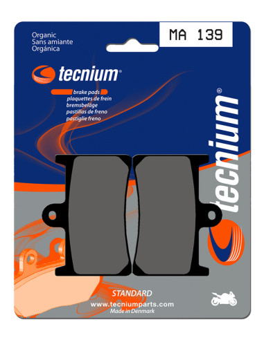 TECNIUM Street Organic Brake pads - MA139