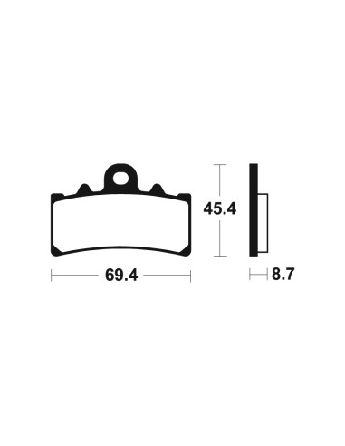 TECNIUM Maxi Scooter Sintered Metal Brake pads - MSS377