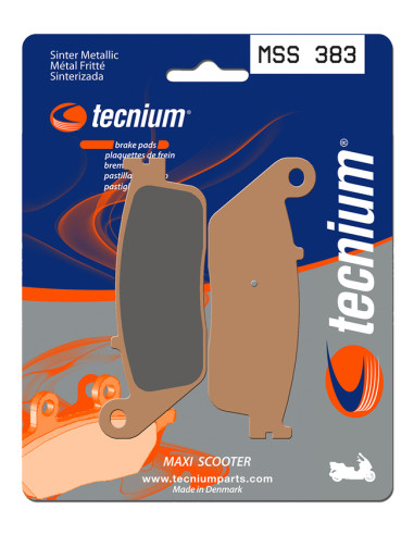 Plaquettes de frein TECNIUM Maxi Scooter métal fritté - MSS383