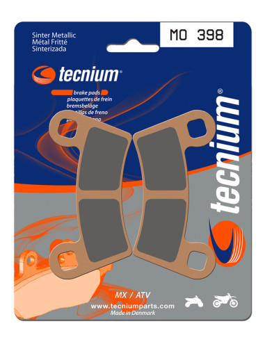 TECNIUM MX/ATV Sintered Metal Brake pads - MO398