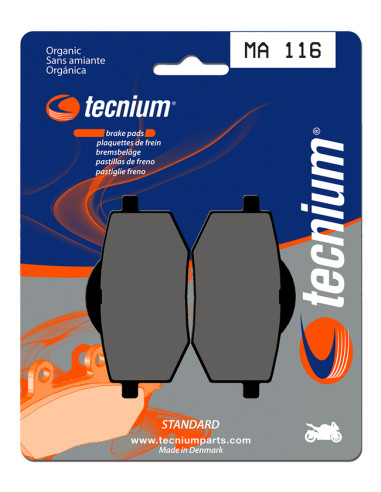 TECNIUM Street Organic Brake pads - MA116