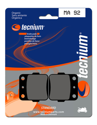 TECNIUM Street Organic Brake pads - MA92