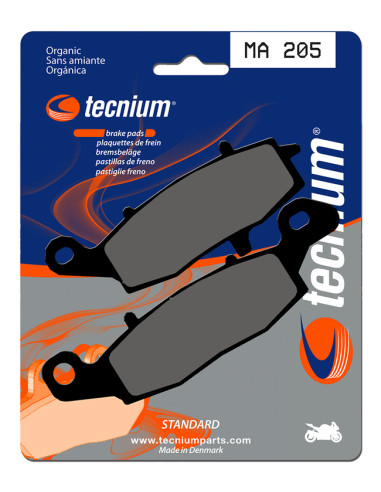 TECNIUM Street Organic Brake pads - MA205