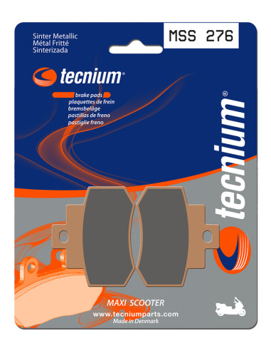 TECNIUM Maxi Scooter Sintered Metal Brake pads - MSS276