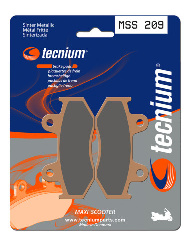 TECNIUM Maxi Scooter Sintered Metal Brake pads - MSS209