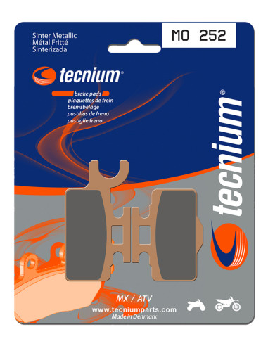 Plaquettes de frein TECNIUM MX/Quad métal fritté - MO252