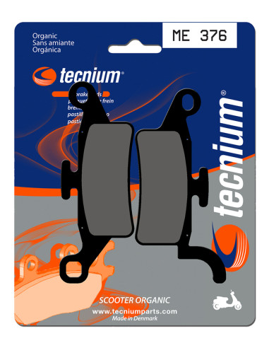 Plaquettes de frein TECNIUM Scooter organique - ME376