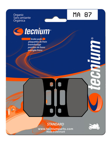 TECNIUM Street Organic Brake pads - MA87