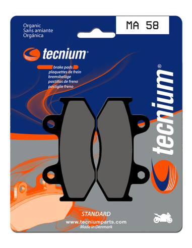 TECNIUM Street Organic Brake pads - MA58