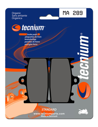 TECNIUM Street Organic Brake pads - MA289