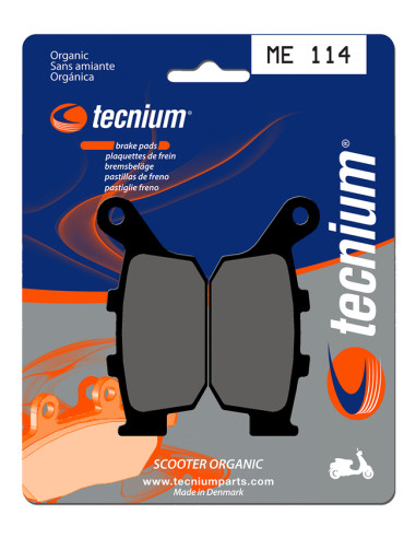 Plaquettes de frein TECNIUM Scooter organique - ME114