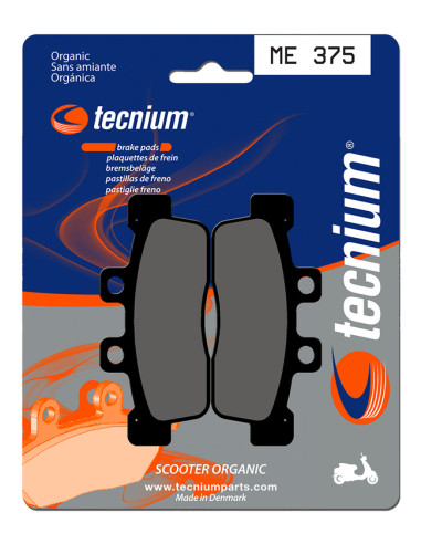 Plaquettes de frein TECNIUM Scooter organique - ME375