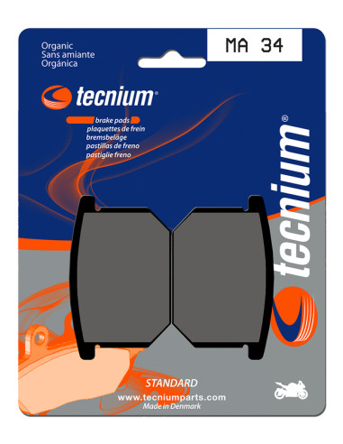 TECNIUM Street Organic Brake pads - MA34