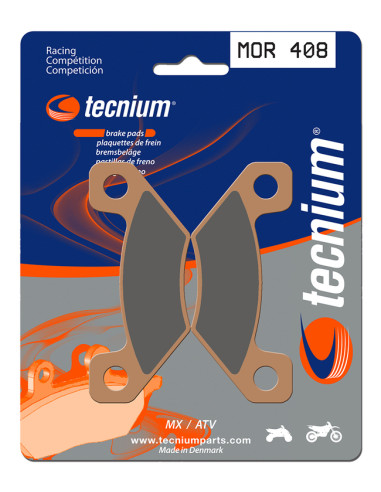 TECNIUM Racing MX/ATV Sintered Metal Brake pads - MOR408