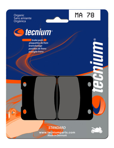 TECNIUM Street Organic Brake pads - MA78