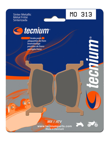 Plaquettes de frein TECNIUM MX/Quad métal fritté - MO313