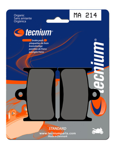 TECNIUM Street Organic Brake pads - MA214