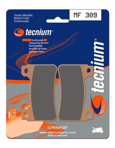 Plaquettes de frein TECNIUM Performance métal fritté - MF309