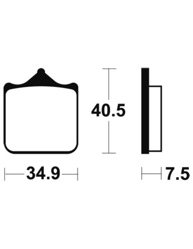 TECNIUM Street Performance Sintered Metal Brake pads - MF262