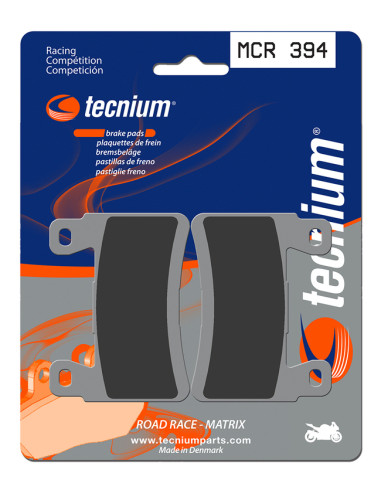 Plaquettes de frein TECNIUM Racing métal fritté carbone - MCR394