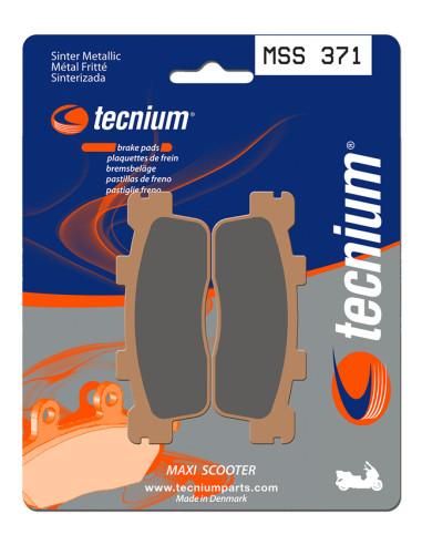 TECNIUM Maxi Scooter Sintered Metal Brake pads - MSS371
