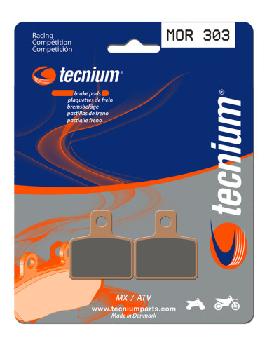 Plaquettes de frein TECNIUM Racing MX/Quad métal fritté - MOR303