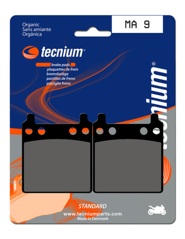 Plaquettes de frein TECNIUM route organique - MA9