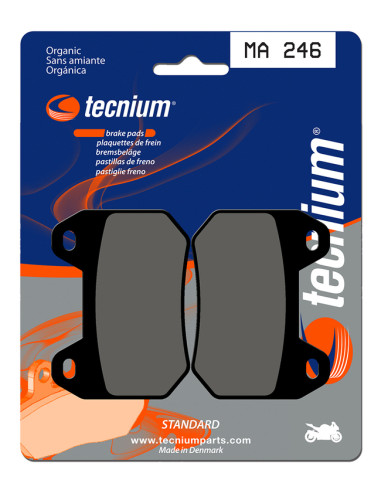 TECNIUM Street Organic Brake pads - MA246