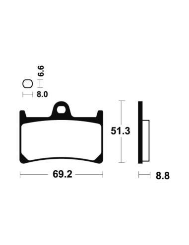 TECNIUM Sintered Metal Brake Pads - MTR134