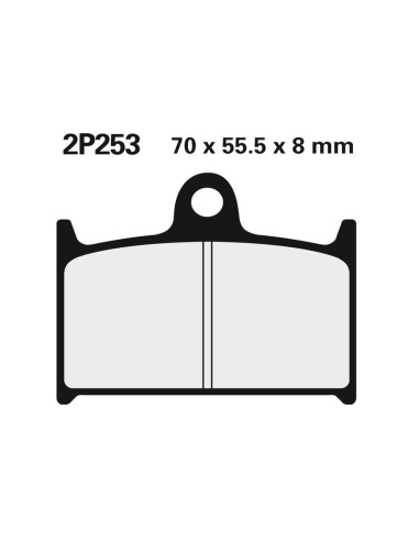 NISSIN Street Semi-Metallic Brake pads - 2P-253NS