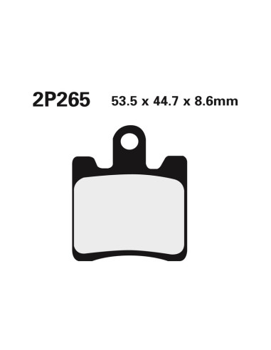 NISSIN Street Semi-Metallic Brake pads - 2P-265NS